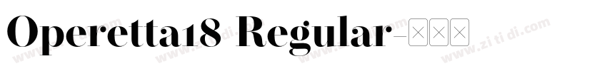 Operetta18 Regular字体转换